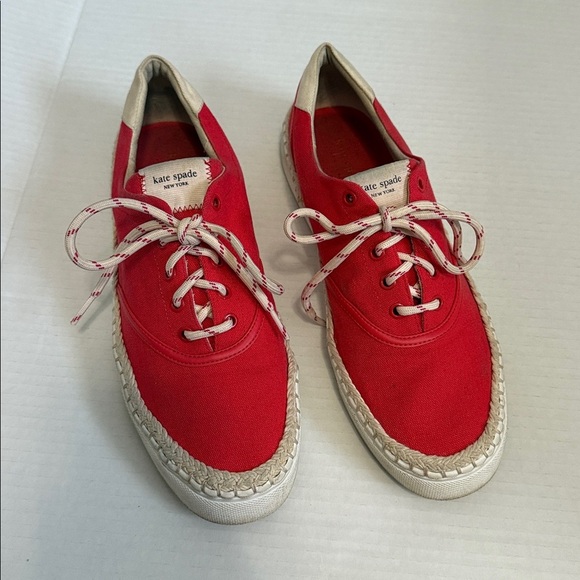 kate spade Shoes - Kate Spade New York - Women's Boat Party Espadrille Sneakers - Coral Rose - 10